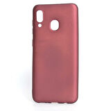 Samsung Galaxy A20 Uyumlu Kılıf Esnek ve Darbe Emici Renkli Koruyucu Kapak