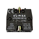 LAY5-BE102 Yedek Kontak Blok Nc Kırmızı