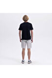 Men's Expanted Classıcs Siyah Erkek T-shirt Em461