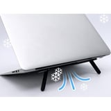2 Kademeli Katlanabilir ve Yapışkanlı Laptop Standı Siyah CM-438