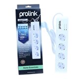 Prolink PR-SP04 4'lü Beyaz Akım Korumalı Priz