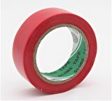 GLOBE PVC ELEKTRİK İZOLASYON BANT  "0.13x19x10Yrds"  (KIRMIZI) (10'lu PAKET)