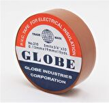 GLOBE PVC ELEKTRİK İZOLASYON BANT  "0.13x19x10Yrds"  (KAHVERENGİ)