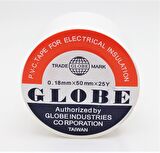GLOBE PVC ELEKTRİK İZOLASYON BANT "0.18x50x25Yrds" (BEYAZ)