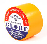 GLOBE PVC ELEKTRİK İZOLASYON BANT "0.18x50x25Yards" (SARI)