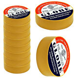 GLOBE PVC ELEKTRİK İZOLASYON BANT  "0.13x19x10Yrds"  (70'li HER RENK 10 ADET)