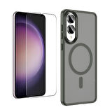 Teleplus Samsung Galaxy S25 Edge Kılıf Msafe XC1 Mat Silikon + Ekran Koruyucu