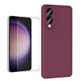 Teleplus Samsung Galaxy S25 Edge Kılıf Leke Tutmaz VX1 Mara Lansman Silikon + Ekran Koruyucu