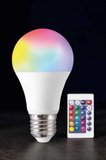 Renk Değiştirebilen RGB Işıklı Led Ampul A+Enerji  Watt Led Işık