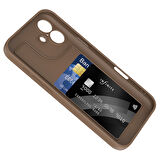 Teleplus iPhone 16 Kılıf Kamera Korumalı Kartlık Hazneli Vitra Kapak