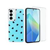 Teleplus Samsung Galaxy A16 Kılıf Hadra WRX Lüx Desenli Kapak + Nano Ekran Koruyucu
