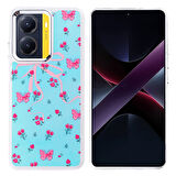 Teleplus Xiaomi Poco X7 Pro Kılıf Hadra Lüx Desenli Kapak