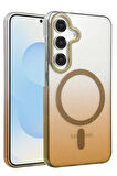Teleplus Samsung Galaxy S23 FE Kılıf Simli Shinys Glossy Manyetik Şarjlı Kapak