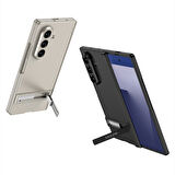 Teleplus Samsung Galaxy Z Fold 7 Kılıf Standlı Sert Kıpta Kapak
