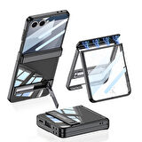 Teleplus Samsung Galaxy Z Flip 7 Kılıf Lego Standlı PC Sert Kapak