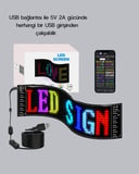 RGB LED Panel – Mobil Uyumlu, Yazı ve GIF Destekli, USB Bağlantılı Dekoratif Ekran