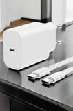 İOS Uyumlu Type-C Girişli Hızlı Şarj 15/15 Pro Max Adaptör ve Kablosu