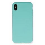 Apple İphone Xs Max Kılıf Nano İçi Kadife Silikon - Turkuaz