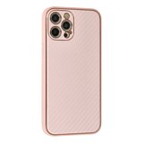 Apple İphone  Pro Max Kılıf Coco Karbon Silikon - Pembe