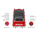 Nostaljik Ledli Chevrolet Araba Fm Radyolu Bluetooth Hoparlör Speaker Ws-1955Bt Yesil