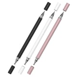 Microcase Universal Telefon Tablet iPad 2in1 Disk Uçlu Stylus Pen Dokunmatik Kalem - AL3463 (Beyaz)