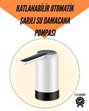 Şarjlı Su Pompası mAh | Cam Damacana Uyumlu | Tek Tuşla Kontrol | USB Şarjlı Otomatik Dolum