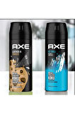 Axe Deodorant 150 ml. Leather Cookies+Axe Deodorant 150 ml. Ice Chill