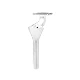4 Adet Elmas Lüx Metal Ayak 21 cm Krom Mobilya Koltuk Ayağı