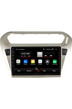 Peugeot 301 Gri Android Carplay Navigasyon Multimedya QLED Ekran-2gb Ram
