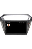 Peugeot 301 Siyah Android Carplay Navigasyon Multimedya QLED Ekran-2gb Ram