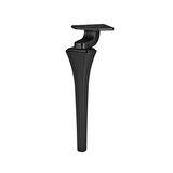 4 Adet Venüs Lüx Metal Ayak 21 cm Mat Siyah Mobilya Koltuk Ayağı 