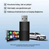 Embatech Araç Içi 2in1 Android ve Apple Cihazlar Için Kablosuz Android Auto ve Carplay Adaptörü (EMT-003)