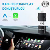 Embatech Araç Içi 2in1 Android ve Apple Cihazlar Için Kablosuz Android Auto ve Carplay Adaptörü (EMT-006)