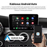 Embatech CarPlay Ai Box 2GB+32GB Youtube,Netflix,Google Play & Kablosuz Carplay&Android Auto