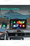 Embatech 7 İnç Tak Çalıştır Kablosuz Carplay Ve Android Auto Oto Multimedya Araç Ekran