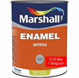 MARSHALL ENAMEL ANTİPAS GRİ 0.75 LT 1 KG PAS ÖNLEYİCİ ASTAR BOYA