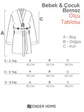 CottonVerse Bebek & Çocuk Kapşonlu Bornoz – %100 Pamuk, Unisex