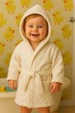 CottonVerse Bebek & Çocuk Kapşonlu Bornoz – %100 Pamuk, Unisex