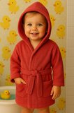 CottonVerse Bebek & Çocuk Kapşonlu Bornoz – %100 Pamuk, Unisex