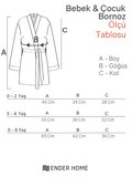 CottonVerse Bebek & Çocuk Kapşonlu Bornoz – %100 Pamuk, Unisex