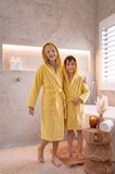 CottonVerse Genç & Çocuk Kapşonlu Bornoz – %100 Pamuk, Unisex