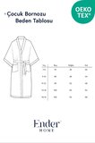 CottonVerse Genç & Çocuk Kapşonlu Bornoz – %100 Pamuk, Unisex