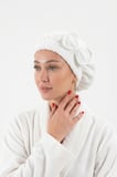 CottonVerse Saç Kurulama Bonesi – %100 Pamuk , Fiyonklu
