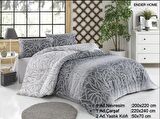 Leaf Desen Baskılı Çift Kişilik Nevresim Seti 200X220 Cm Ranforce