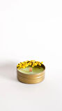 %100 Doğal Soya Wax Ve Doğal Uçucu Yağlı Aromaterapi Hediyelik Teneke Mum ''LIME''