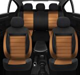 NiCe Shop Opel Corsa E Uyumlu Koltuk Kılıfı Enigma Serisi - Taba