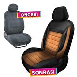 NiCe Shop Opel Corsa E Uyumlu Koltuk Kılıfı Enigma Serisi - Taba