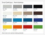 Dört Çekmeceli Çif Renk Metal Kartoteks Askılı Dosya Dolabı