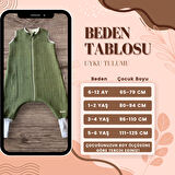 4 Kat Müslin Arası İplik Elyaflı Uyku Tulumu, 1,5 tog (18-22 derece oda sıcaklığı)