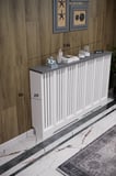Dekoratif Petek Kaplama Modern Kalorifer Peteği Gizleme Ünitesi 11 Desen 9 Renk İç Ölçü 136 cm Dış Ölçü 140 cm DESEN2